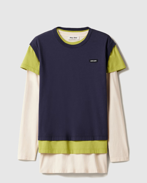 [MIUMIU-미우미우]저지 티셔츠 3종 세트 MJE15