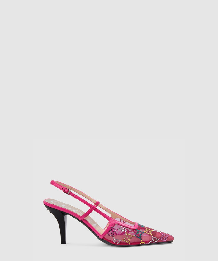 레플리카|이미테이션 gucci-구찌크리스털-장식-메시-펌프스-751770-1