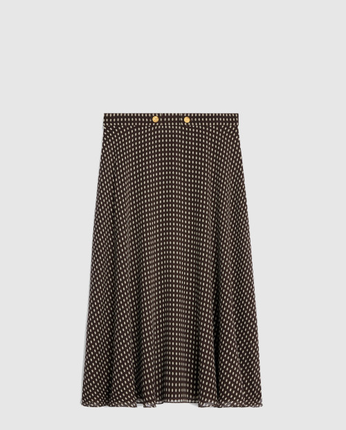 [CELINE-셀린느]미디 스커트 실크 조젯 RJ04Z0