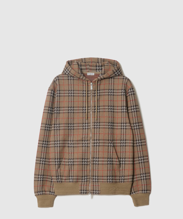 [BURBERRY-버버리]체크 코튼 블렌드 지퍼 후디 81028811