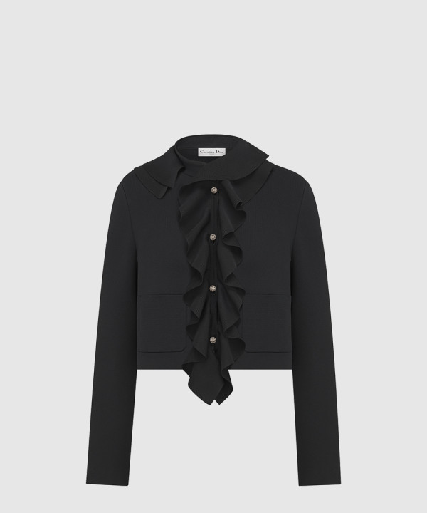 [DIOR-디올]크롭 재킷 & 탈착식 루싱 칼라 554V0