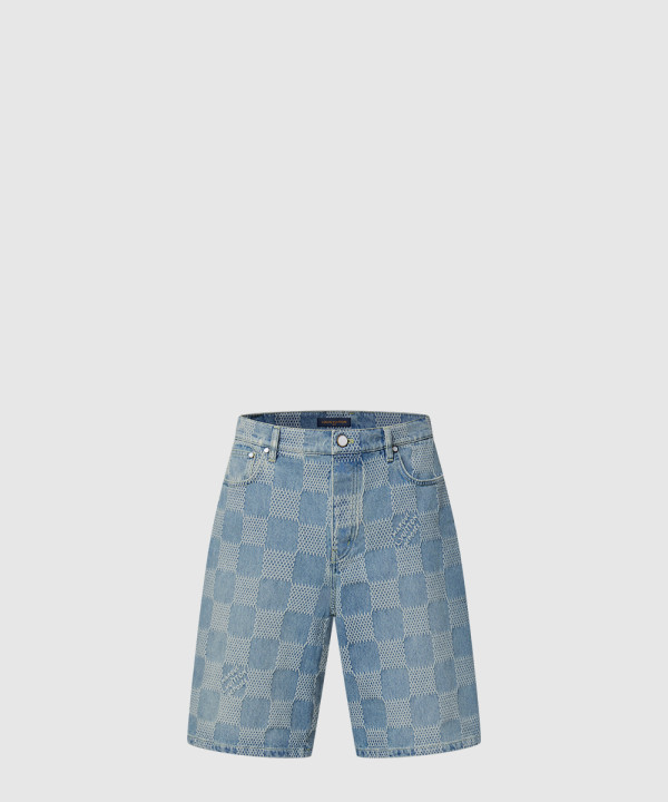 [LOUIS VUITTON-루이비통]Damier 3D 라이트 데님 반바지 1AHVDW