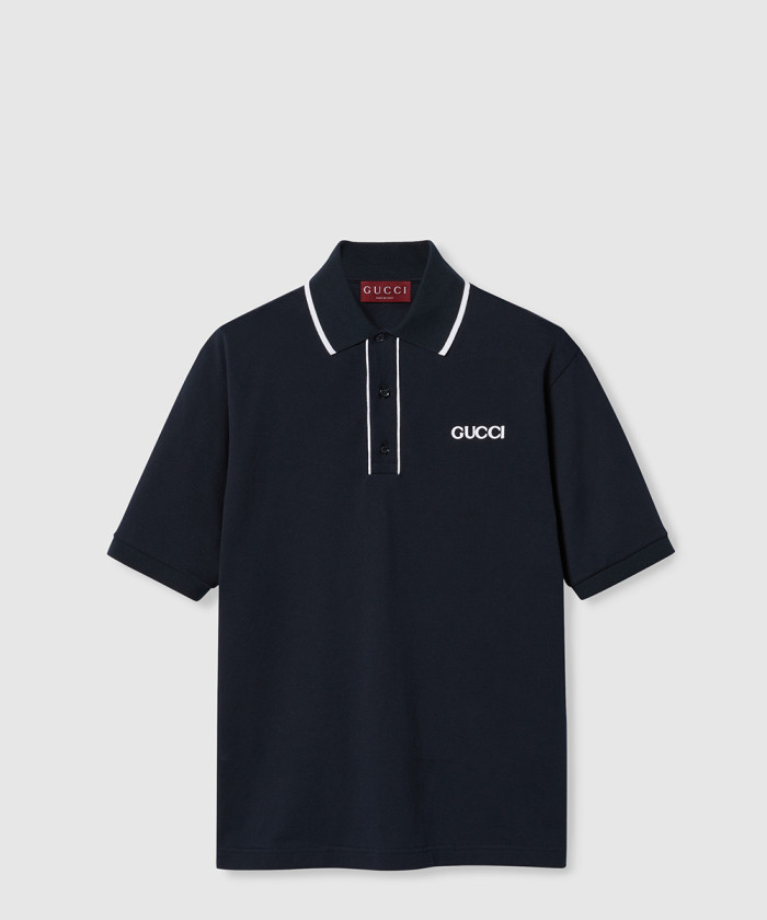 레플리카|이미테이션 gucci-구찌자수-코튼-피케-폴로-셔츠-806250
