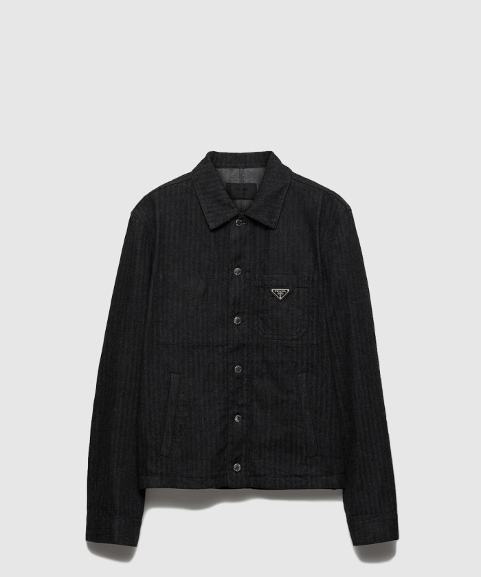 레플리카|이미테이션 prada-프라다셰브론-데님-블루종-재킷-geb254-1