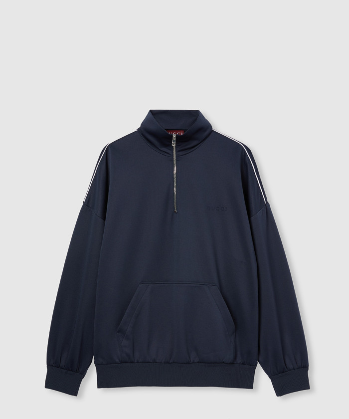 레플리카|이미테이션 gucci-구찌엠보싱-로고가-있는-테크니컬-저지-스웨트셔츠-833488