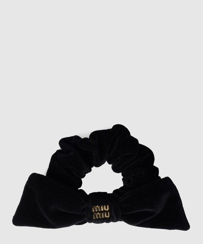 레플리카|이미테이션 miumiu-미우미우메탈-로고-벨벳-스크런치-5if181