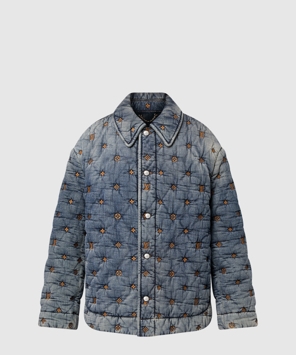 [LOUIS VUITTON-루이비통]패딩 데님 모노그램 오버셔츠 1AFJCR
