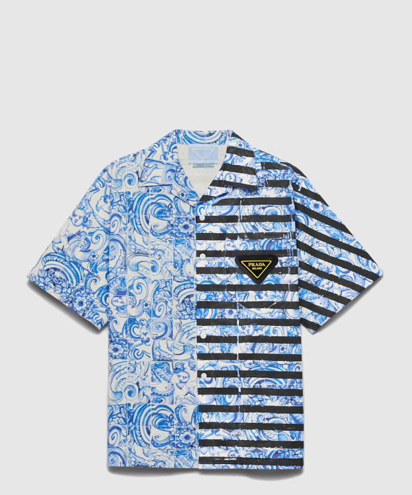 [PRADA-프라다]타임캡슐 프린티드 코튼 셔츠 UCS438