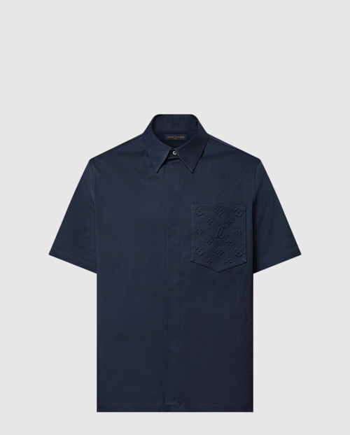 [LOUIS VUITTON-루이비통]모노그램 포켓 쇼트 슬리브드 셔츠 1AHVYG