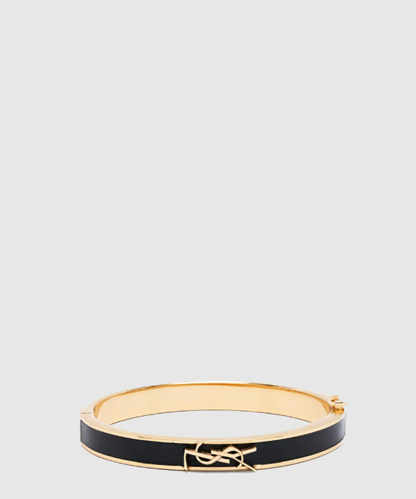 [SAINT LAURENT-생로랑]파이톤 및 메탈 소재의 cassandre 브레이슬릿 711615