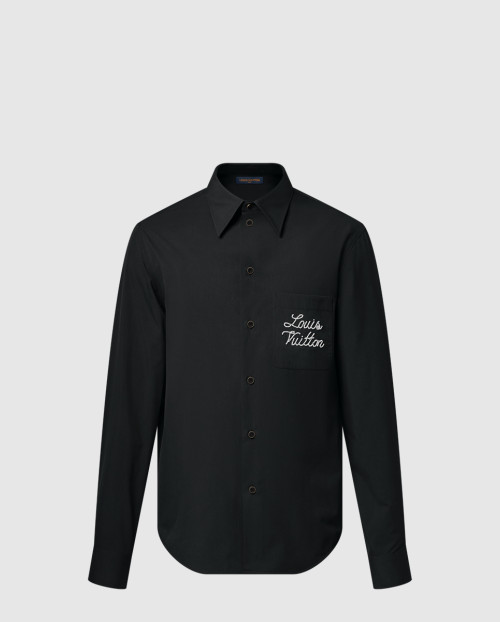 [LOUIS VUITTON-루이비통]엠브로이더드 시그니처 롱 슬리브드 셔츠 1AIMIZ