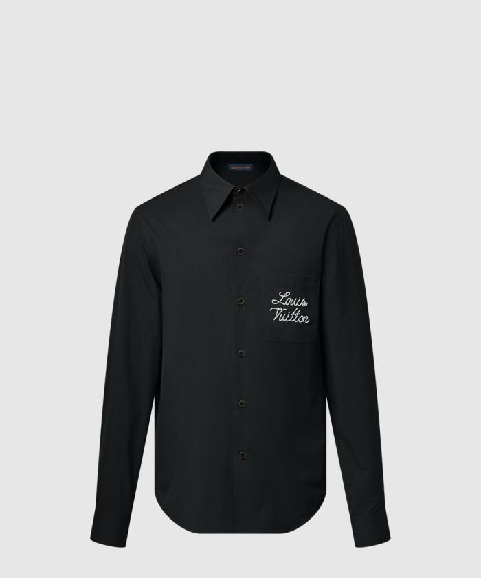 레플리카|이미테이션 louis-vuitton-루이비통엠브로이더드-시그니처-롱-슬리브드-셔츠-1aimiz