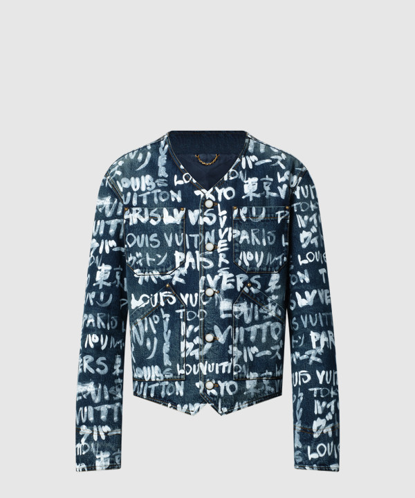 [LOUIS VUITTON-루이비통]데님 칼라리스 재킷 1AILLN