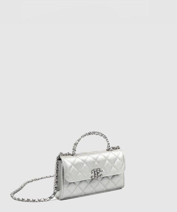 [CHANEL-샤넬]체인 플랩 폰 홀더 AP3238