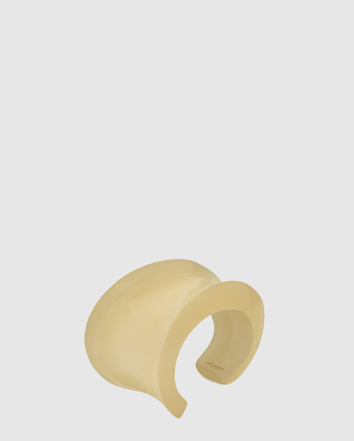 [SAINT LAURENT-생로랑]레진 소재의 비대칭 커프 799051