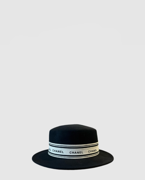 [CHANEL-샤넬]평면 고리 펠트 모자 AA2885