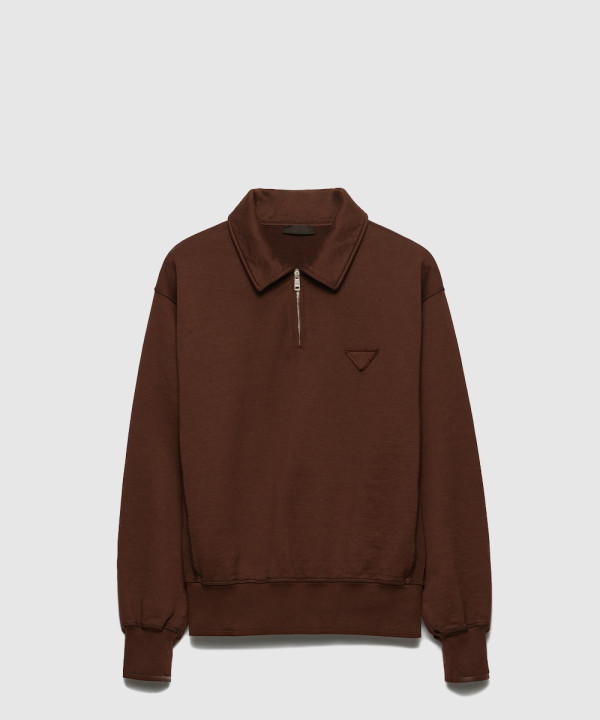 [PRADA-프라다]코튼 플리스 폴로 셔츠 UJL55C