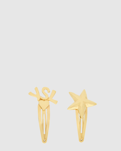 [SAINT LAURENT-생로랑]CASSANDRE 메탈 헤어 클립 823457