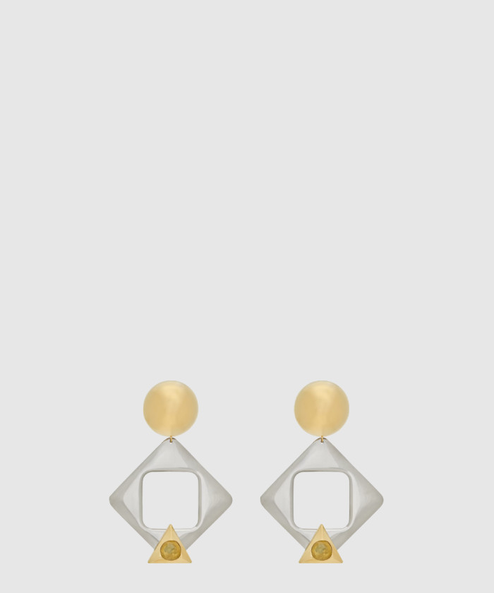 레플리카|이미테이션 saint-laurent-생로랑레진과-메탈-소재의-기하학적인-이어링-792033