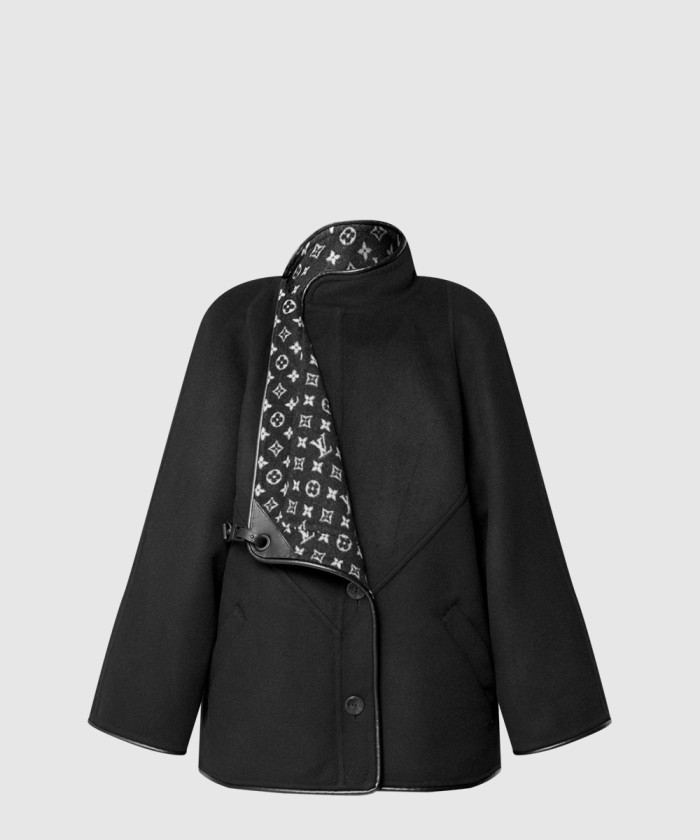 레플리카|이미테이션 louis-vuitton-루이비통더블-페이스-클립-프론트-코트-1aipno