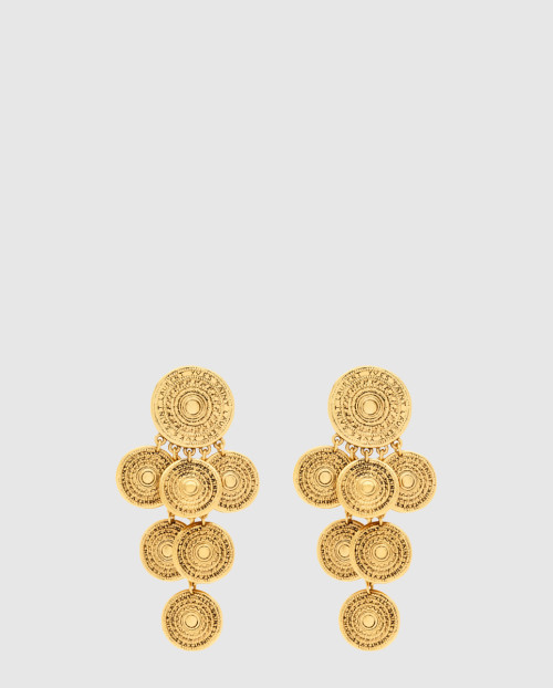 [SAINT LAURENT-생로랑]메탈 참 이어링 820145