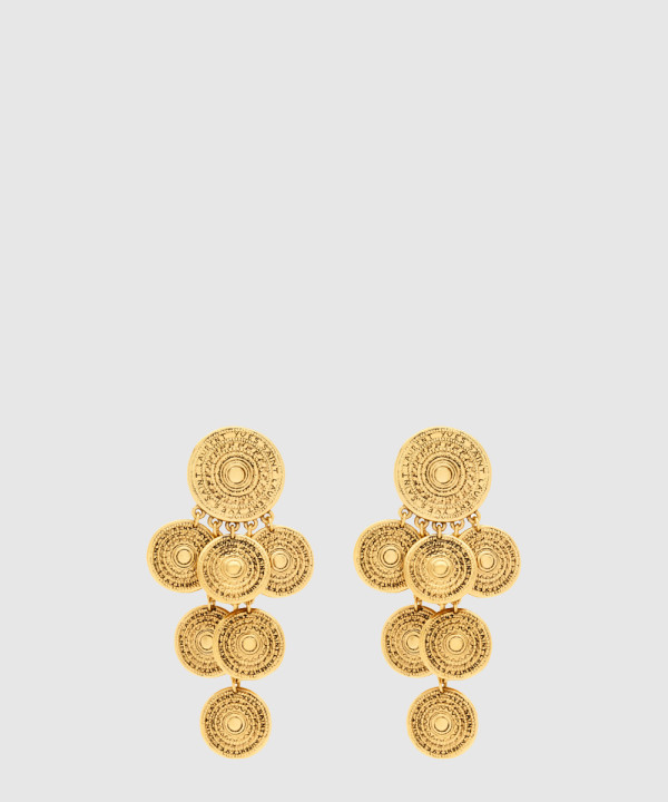 [SAINT LAURENT-생로랑]메탈 참 이어링 820145