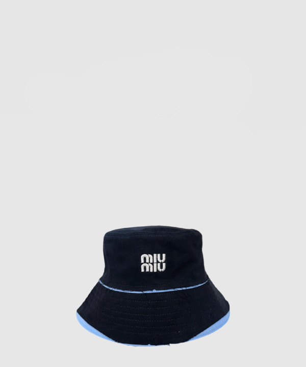 [MIUMIU-미우미우]로고 버킷햇 5HC774