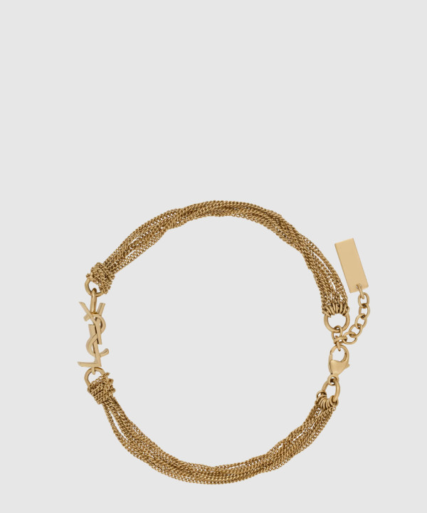 [SAINT LAURENT-생로랑]메탈 소재의 CASSANDRE 태슬 브레이슬릿 804330