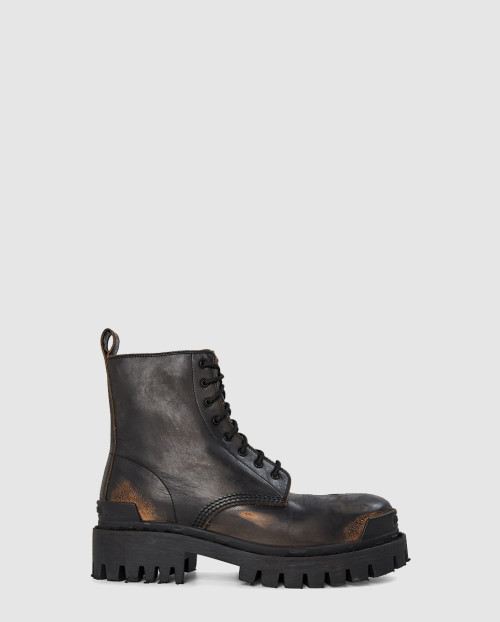 [BALENCIAGA-발렌시아가]스트라이크 워싱 이펙트 레더 부츠 670633