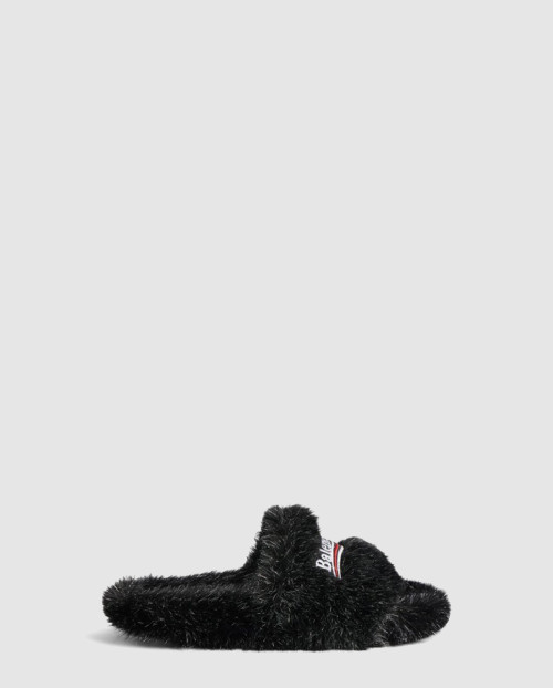 [BALENCIAGA-발렌시아가]퍼리 슬라이드 샌들 654261