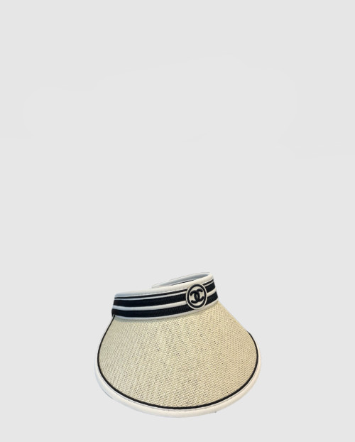 [CHANEL-샤넬]로고 바이저 캡 AA8268