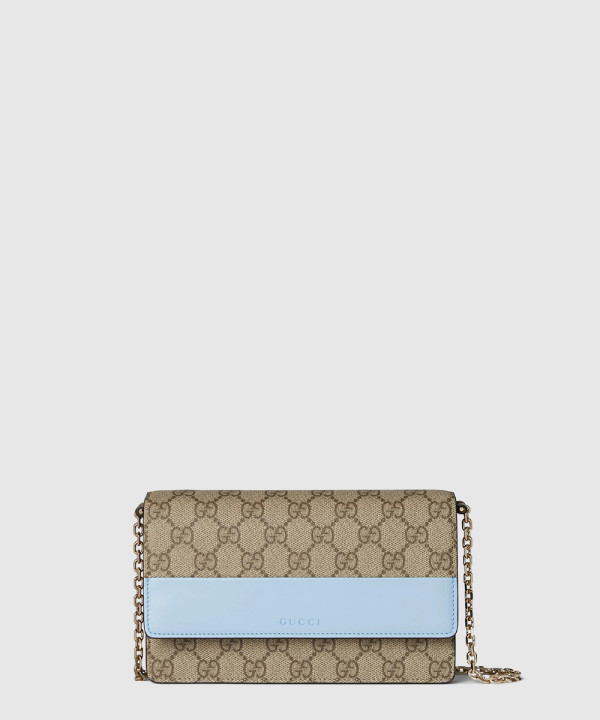 [GUCCI-구찌]GG 엠블럼 체인 지갑 838151