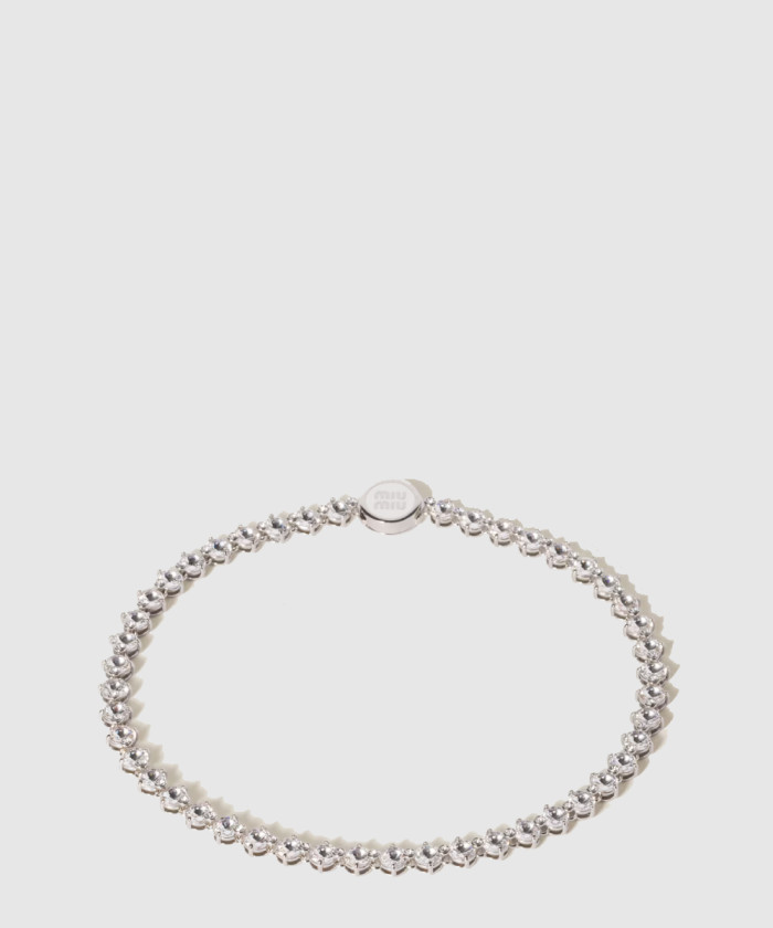 레플리카|이미테이션 miumiu-미우미우크리스털-장식-메탈-목걸이-5ic173