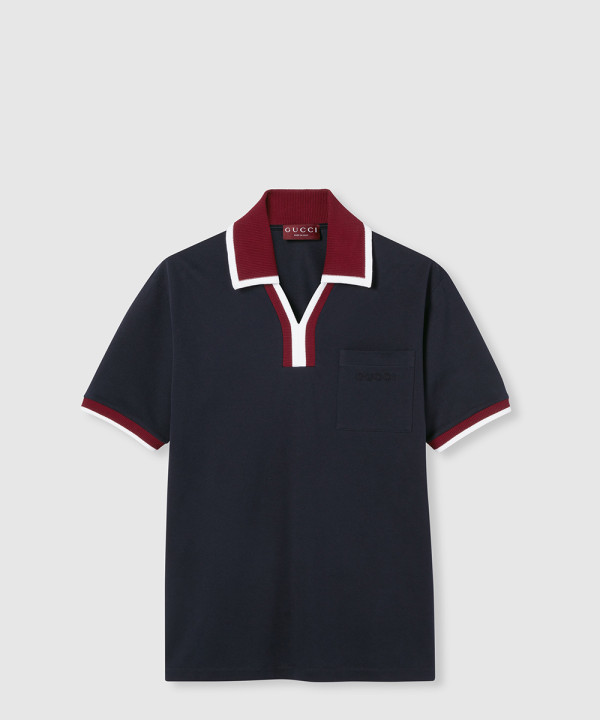 [GUCCI-구찌]피케 코튼 라펠 티셔츠 829434