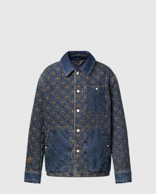 [LOUIS VUITTON-루이비통]엠브로이더드 데님 블루종 1AILM4