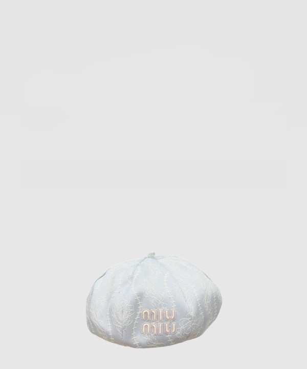 [MIUMIU-미우미우]로고 베레모 5HC897