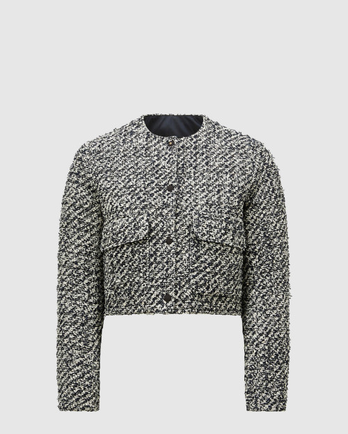 [MONCLER-몽클레어]Dauphin 트위드 쇼트 다운 재킷