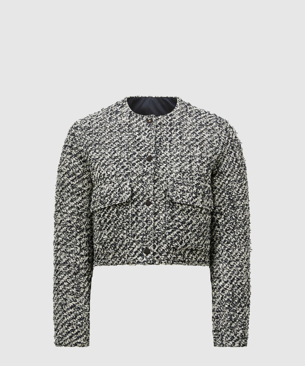 [MONCLER-몽클레어]Dauphin 트위드 쇼트 다운 재킷