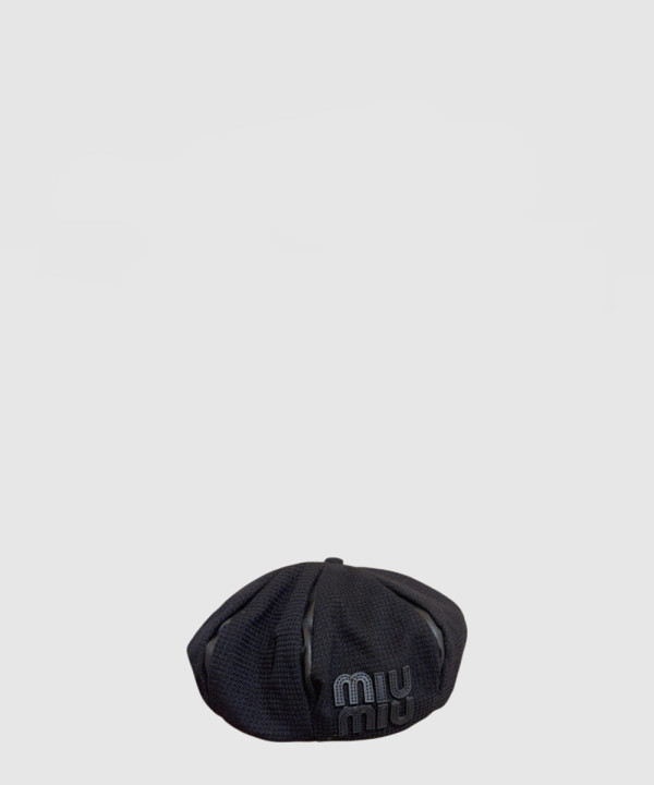 [MIUMIU-미우미우]로고 베레모 5HC272