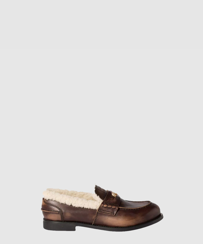 레플리카|이미테이션 miumiu-미우미우가죽-시어링-페니-로퍼-5d530e