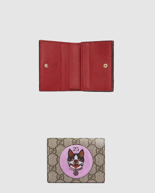 [GUCCI-구찌]GG 슈프림 카드 케이스 지갑 506277