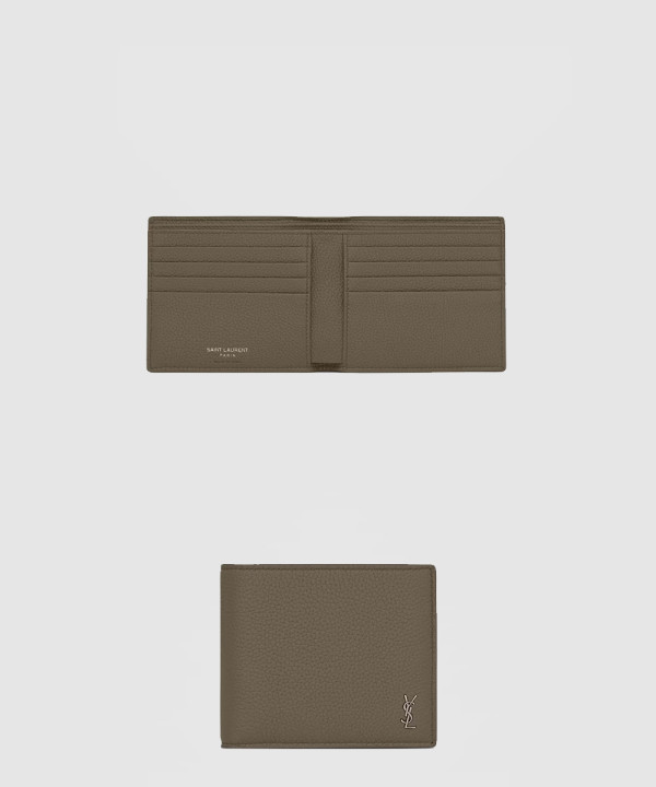 [SAINT LAURENT-생로랑]그레인 가죽 소재의 미니 CASSANDRE 이스트웨스트 지갑 607727