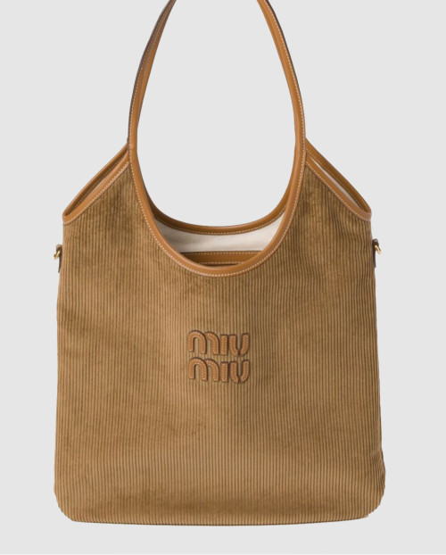 [MIUMIU-미우미우]아이비 토트백 코듀로이 5BG231