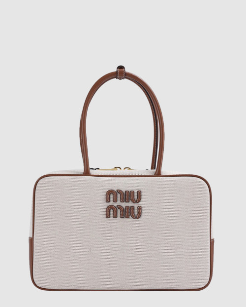 [MIUMIU-미우미우]캔버스 탑핸들백 5BB117