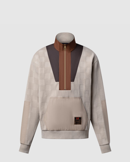 [LOUIS VUITTON-루이비통]다미에 하이브리드 하프 집 워크웨어 풀오버 1AIMK0