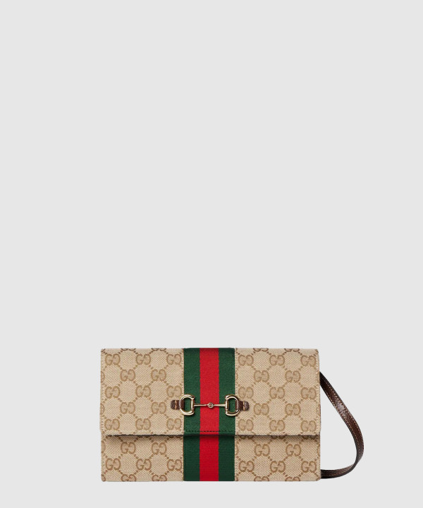 [GUCCI-구찌]홀스빗 웹 스트랩 지갑 867120