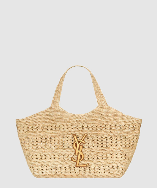 [SAINT LAURENT-생로랑]라피아 소재 ICARE 미디엄 868748