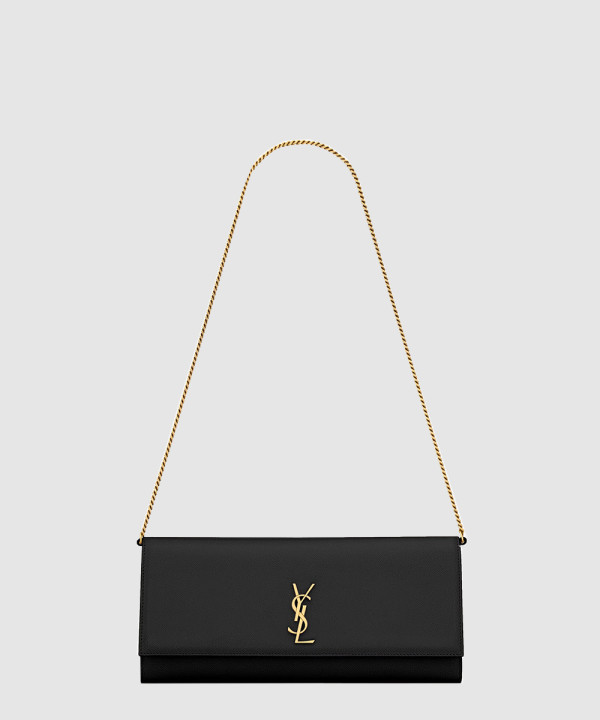 [SAINT LAURENT-생로랑]그랑 드 뿌드르 가죽 소재 KATE 클러치 백 851921