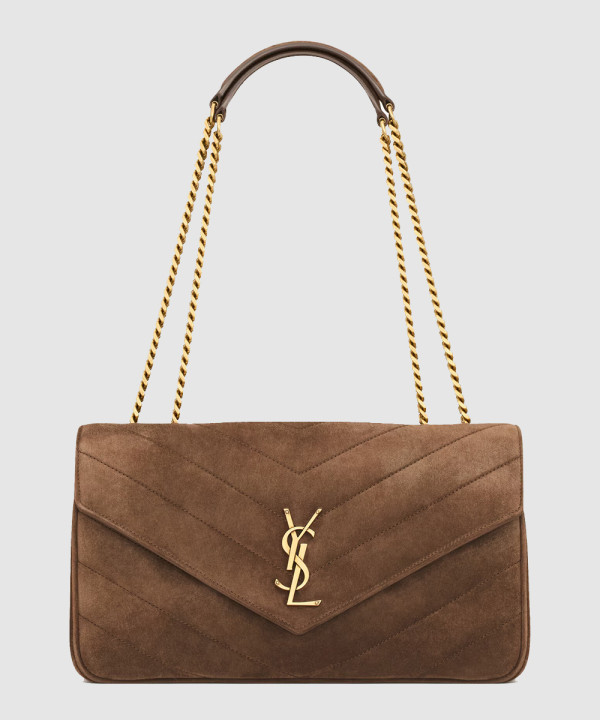 [SAINT LAURENT-생로랑]마틀라세 스웨이드 소재 LOULOU 미디엄 백 801439