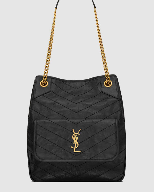 [SAINT LAURENT-생로랑]빈티지 가죽 소재 NIKI Multipocket 쇼핑 백 862295